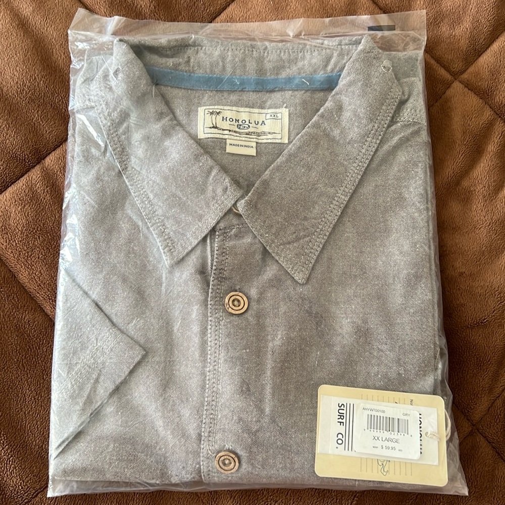 Honolua Shirt XXL Gray NWT